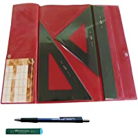 Los mejores  - Faibo Pack Lote Estuche técnico Verde Juego Compuesto por Regla 30 cm GRADUADA- escuadra y cartabón de 25 cm SIN GRADUAR…